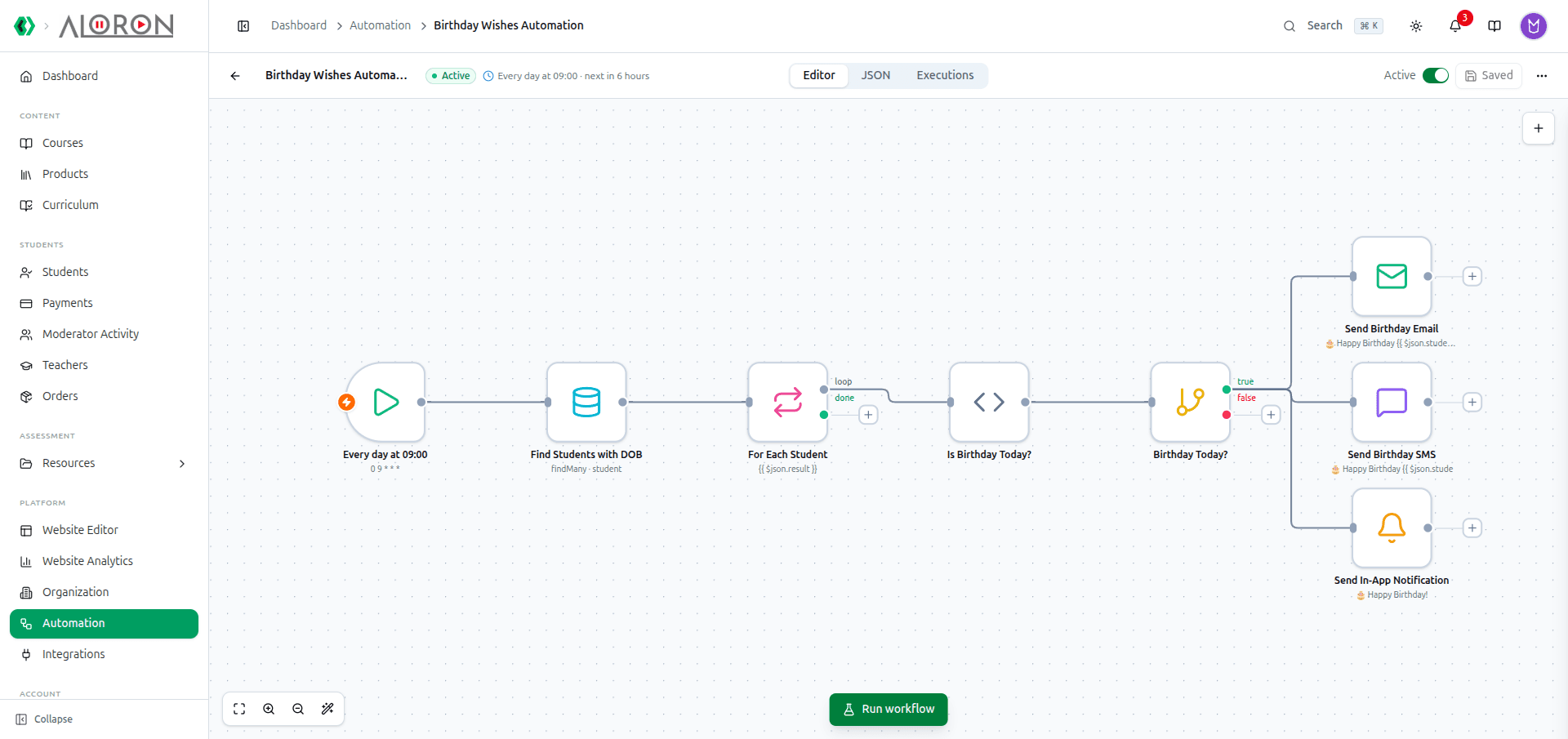 Workflow builder