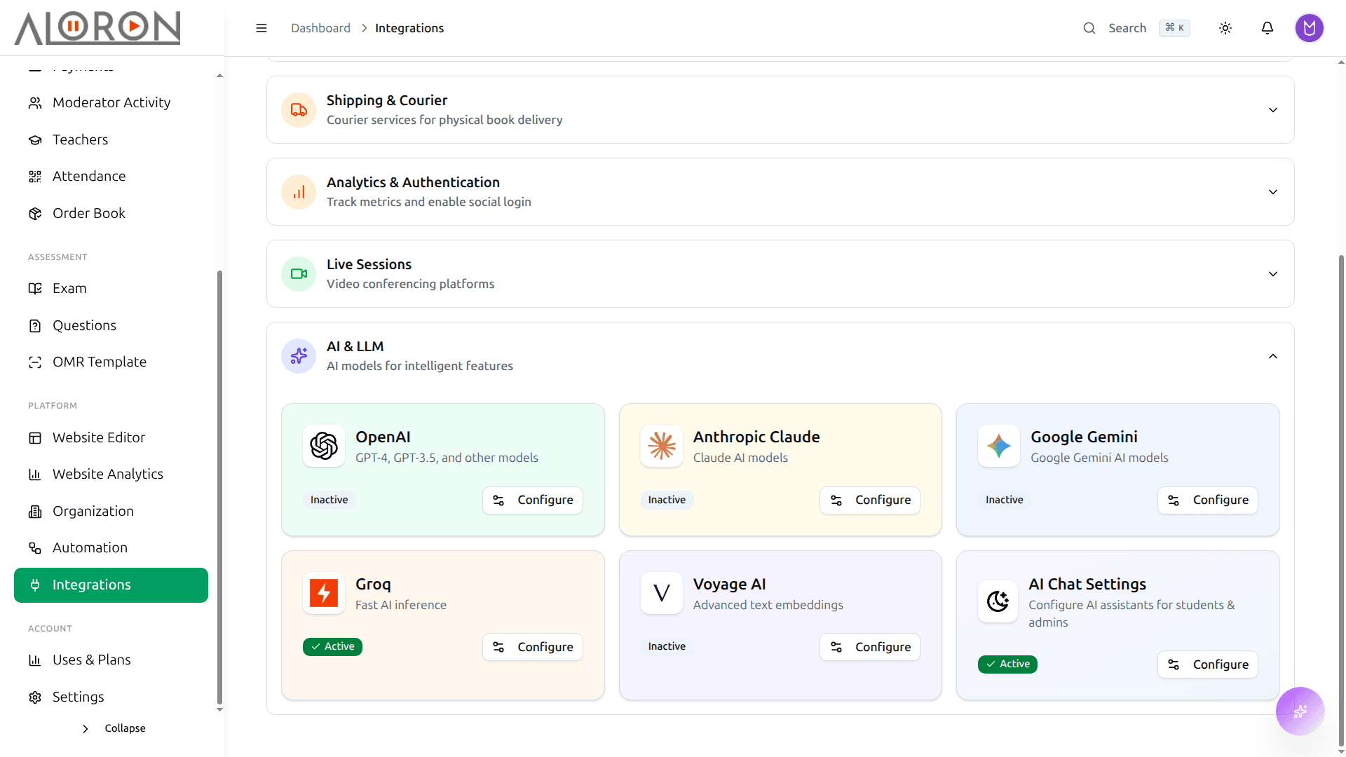 Integration hub